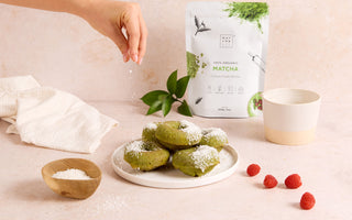 Matcha coconut donuts