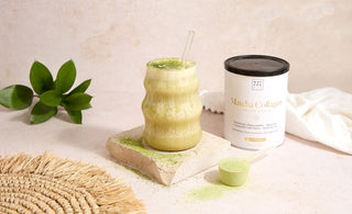 Vanilla Matcha Collagen frappé