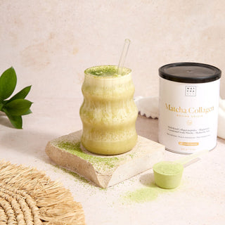 Vanilla Matcha Collagen frappé