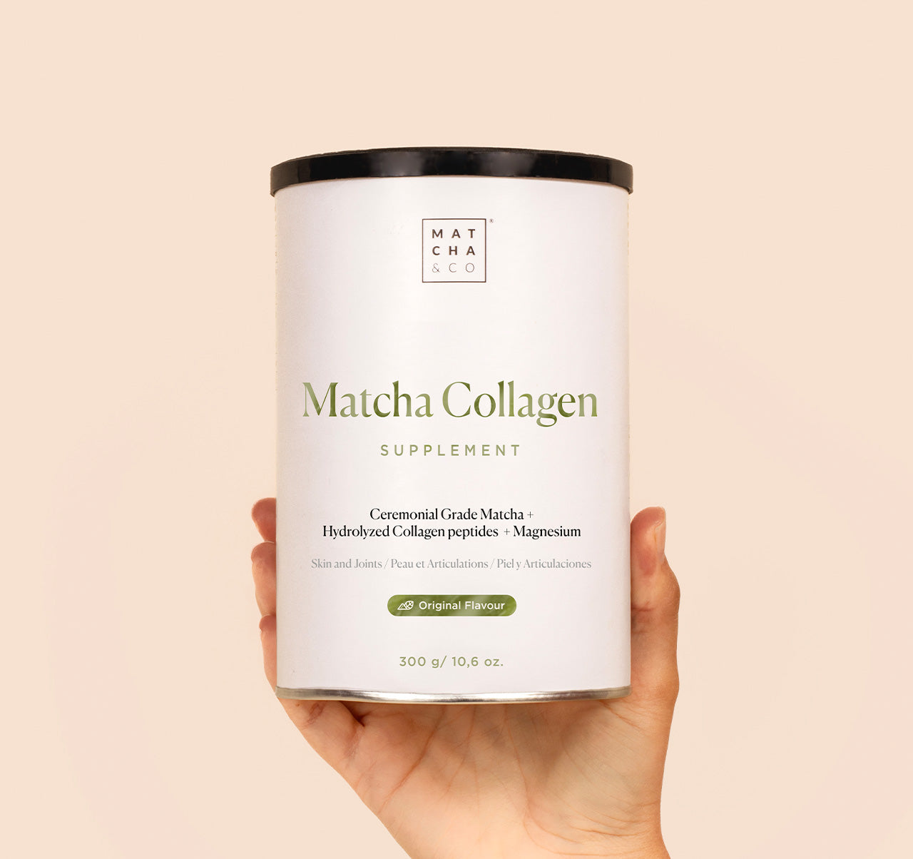 Buy Collagen with magnesium and matcha tea 300 g of powder (Matcha) Matcha  & Co