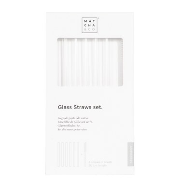Glass Straws Set